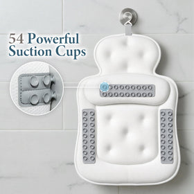 VOXOR bath pillow fits freestanding, straight, and curved tubs