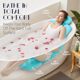VOXOR extra-thick cushion delivers luxurious comfort in long baths.
