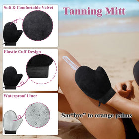 Voxora tanning mitt for smooth, glove-like blending and buffing