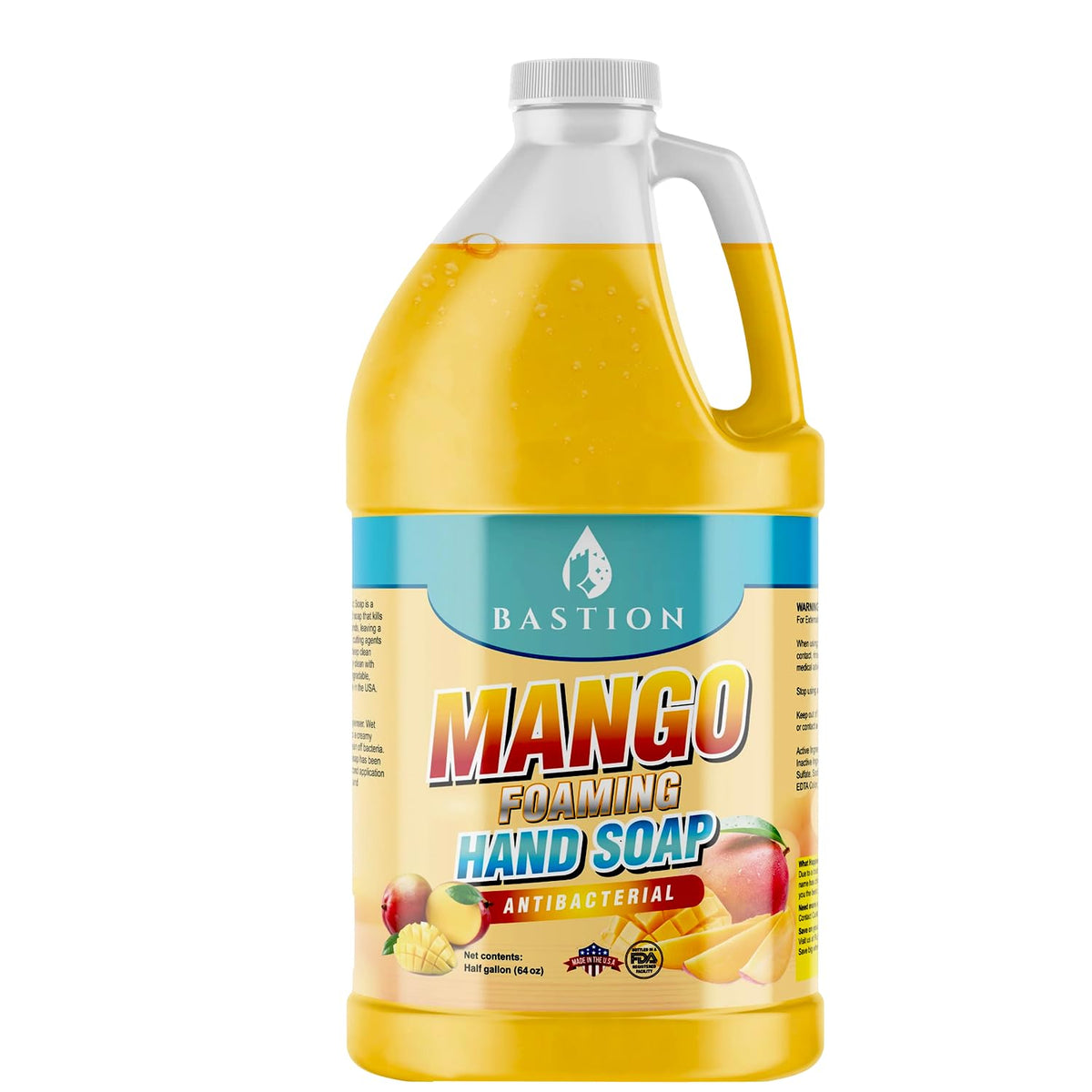 Voyager Bastion Mango Foaming Hand Soap bottle with mango scent for daily cleansing