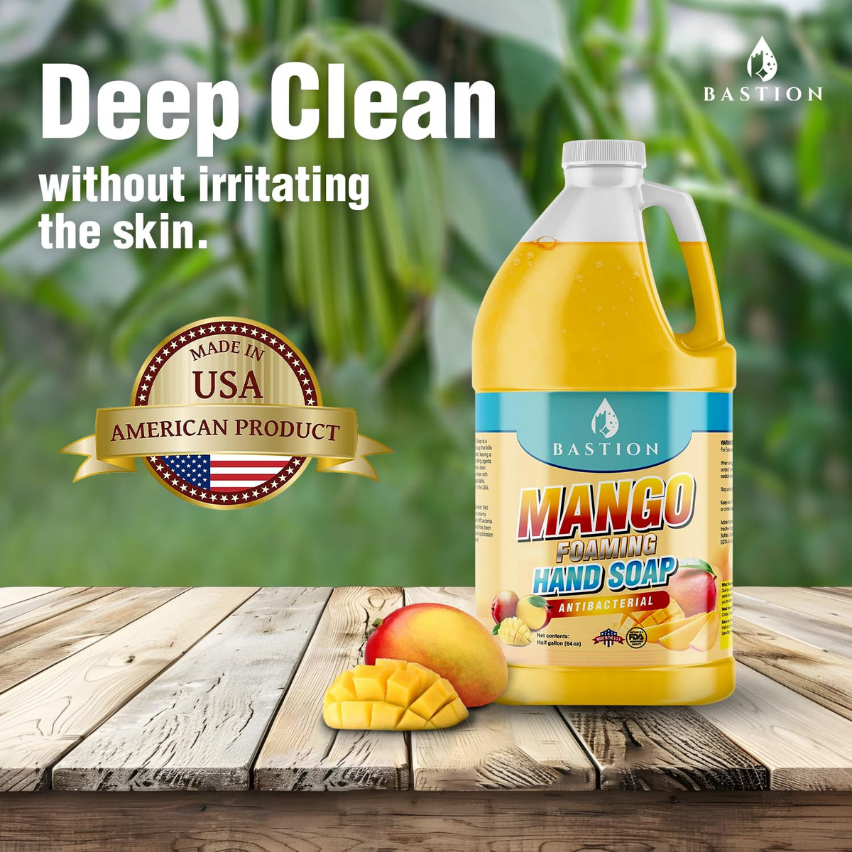 Voyager Bastion Mango Foaming Hand Soap foam ready to rinse