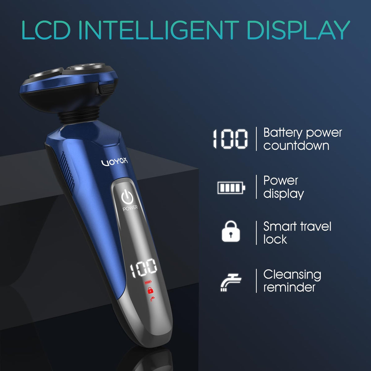 VOYOR IPX6 waterproof design allows easy cleaning