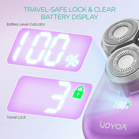 VOYOR ES310 compact palm-size handle for comfortable, controlled grooming