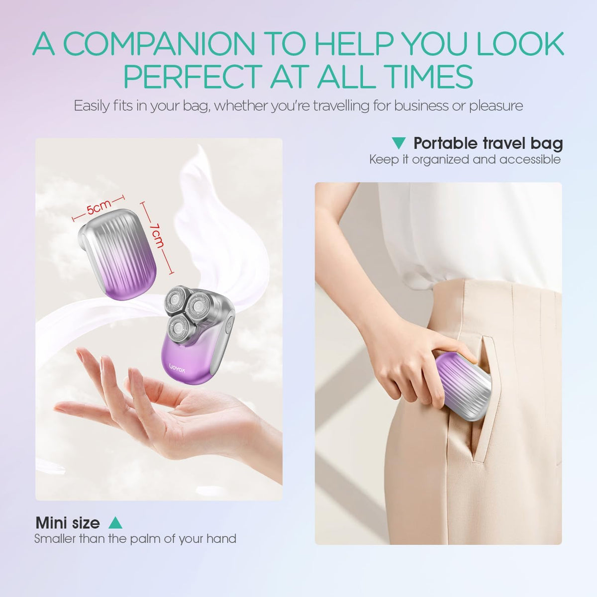 VOYOR ES310 magnetic head for easy removal and cleaning