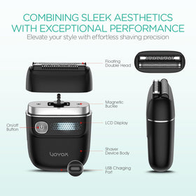 VOYOR Foil Shaver powered by 7500 RPM motor for efficient styling