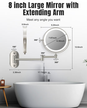 VPU touch-dimmable control with memory recalls brightness levels.