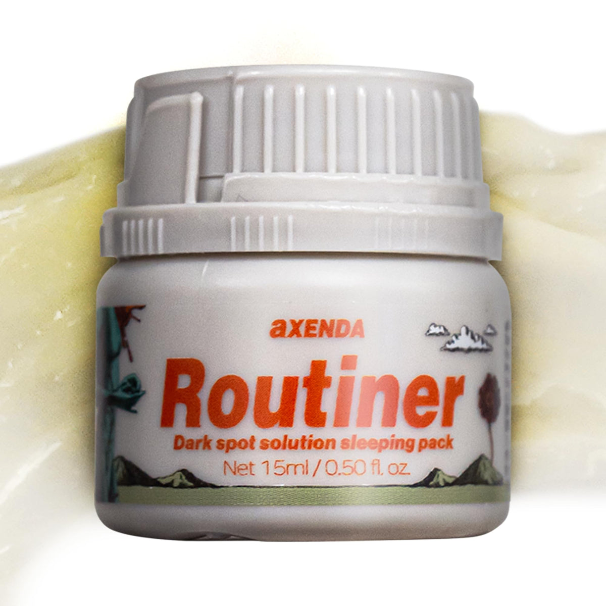VQM AXENDA Routiner pack front view for night exfoliation