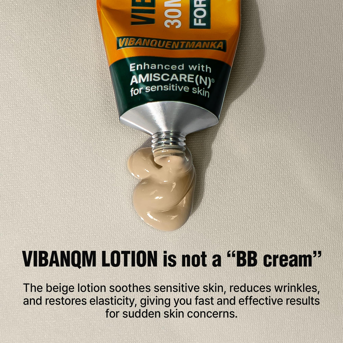 VQM VIBANQUENTMANKA key ingredients—PDRN and Centella for calming support.