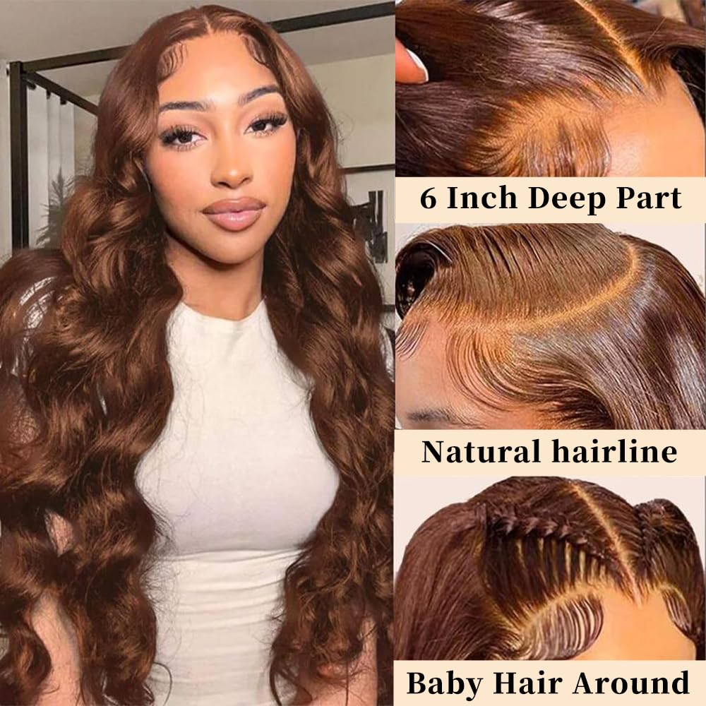 VQPPM 13x6 HD Swiss lace front wig with invisible, breathable cap