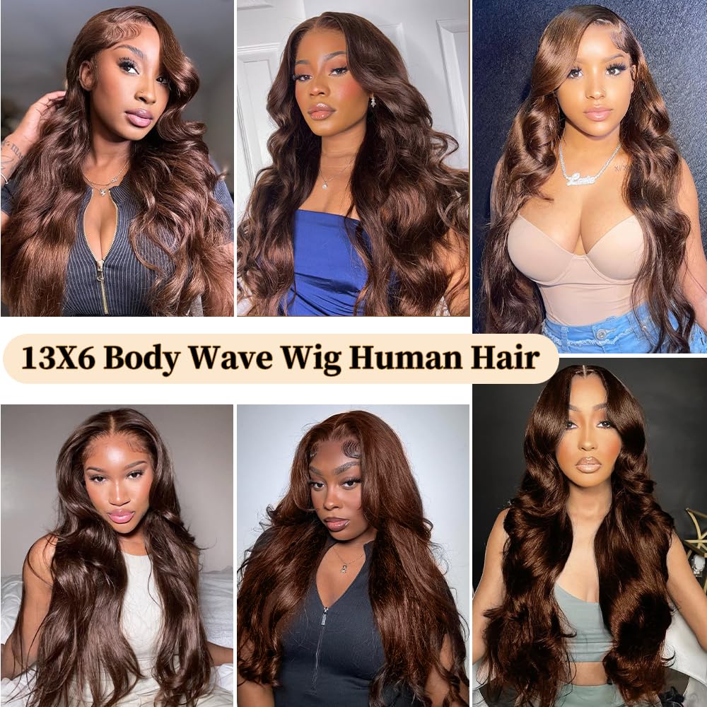 VQPPM color-brown virgin hair wig suitable for dyeing and styling