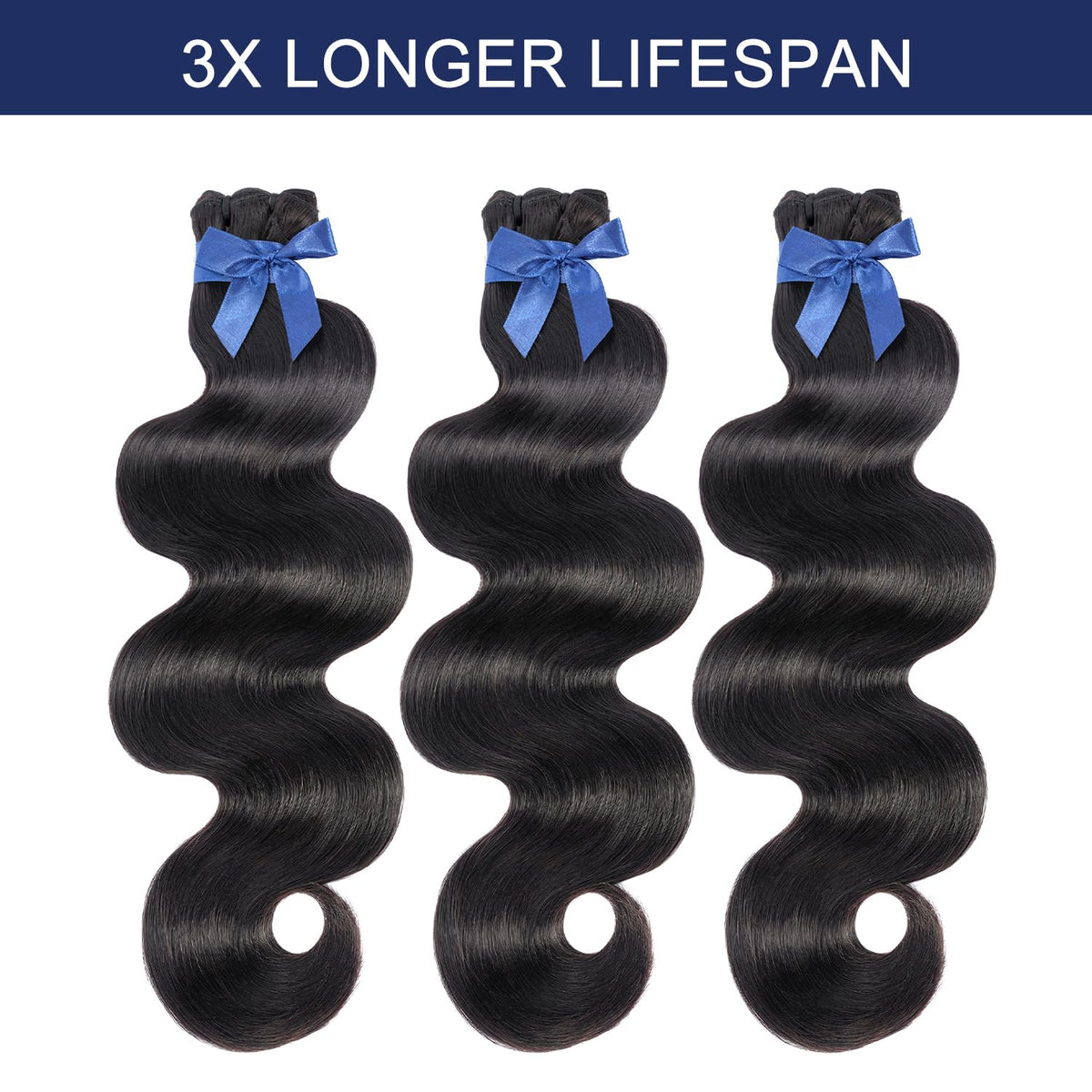 VQQSWAN Raw Bundles body wave 18-inch versatile length for every look.