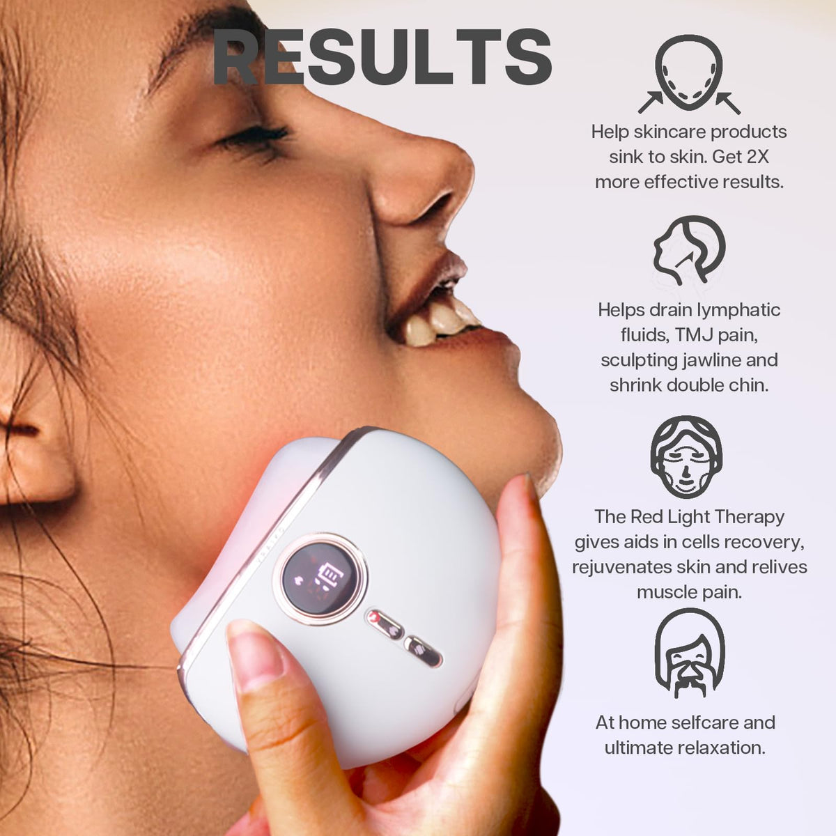VRAIKO Aurora Heated Therapy delivers comforting warmth during skincare sessions