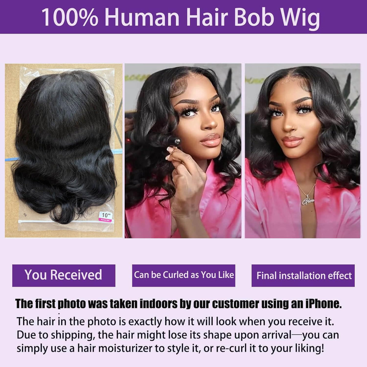 VRBest 5x5 lace closure wig face-framing detail for a seamless scalp illusion.