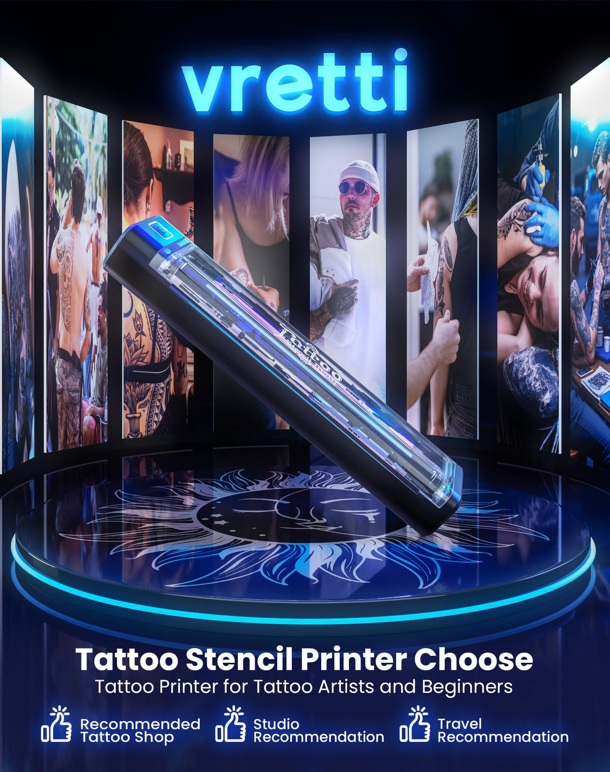 vretti P84 portable design for studio or travel use.
