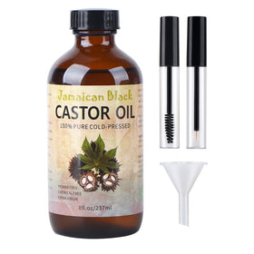 VRJEUGO Jamaican Black Castor Oil bottle shown for versatile hair and skin care benefits