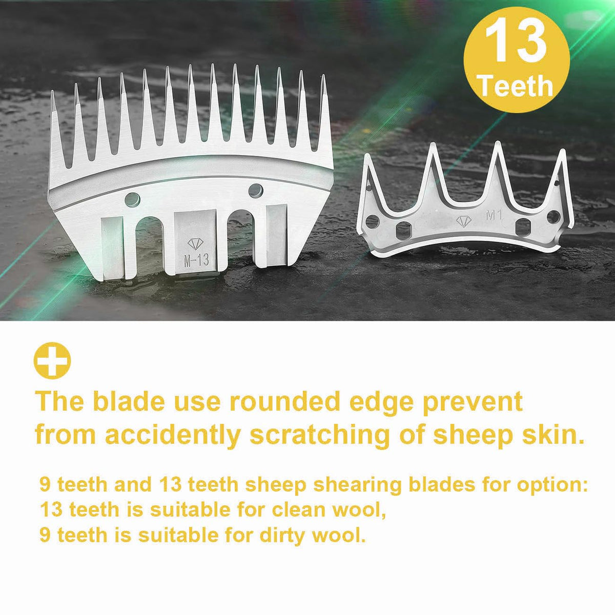 VRMETA Oster-compatible clipper blades deliver reliable performance during livestock grooming.