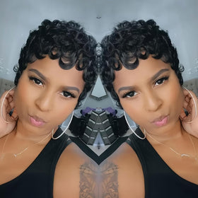 VRZ curly texture and layered volume for realistic movement.