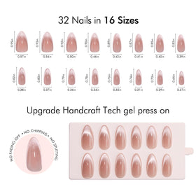VSALON flawless fit nails hugging the natural nail bed