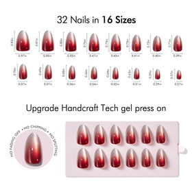 Bubble-free fit hugs natural nails for smooth application.