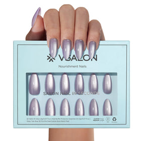 VSALON glossy jelly chrome finish delivers a high-shine look.