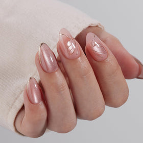 VSALON cuticle oil included for nourishing nail care during wear.