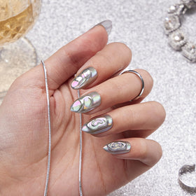 VSALON quick-apply nails install in minutes for a polished look.
