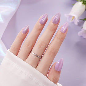 VSALON press-on nails with salon-grade UV gel finish for flawless shine