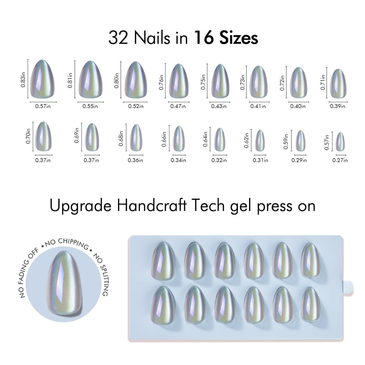 VSALON transparent soft gel nails kit with spring-summer versatility.