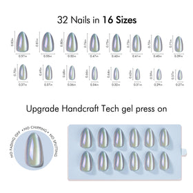 VSALON transparent soft gel nails kit with spring-summer versatility.