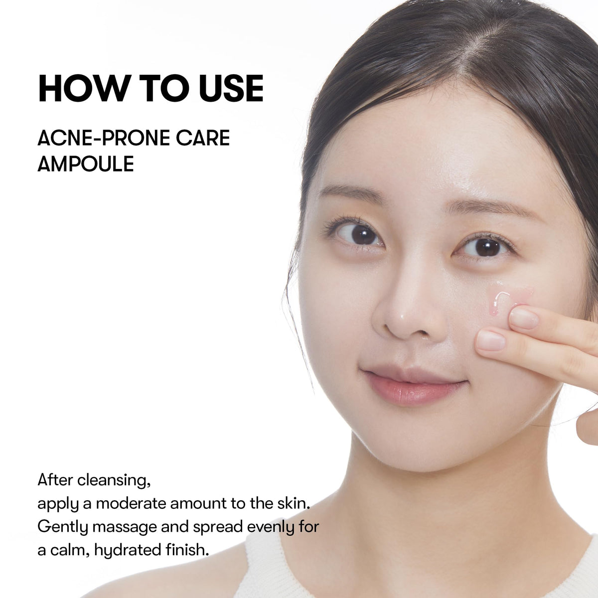 VT COSMETICS Azelaic Acid Cica Exosome Ampoule skin close-up showing smooth texture.