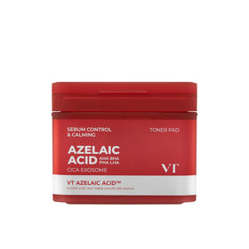VT COSMETICS Azelaic Acid Care Toner Pad with embossed texture for deep cleansing.