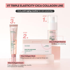 VT COSMETICS Cica Collagen Serum swatch reveals silky texture and quick absorption