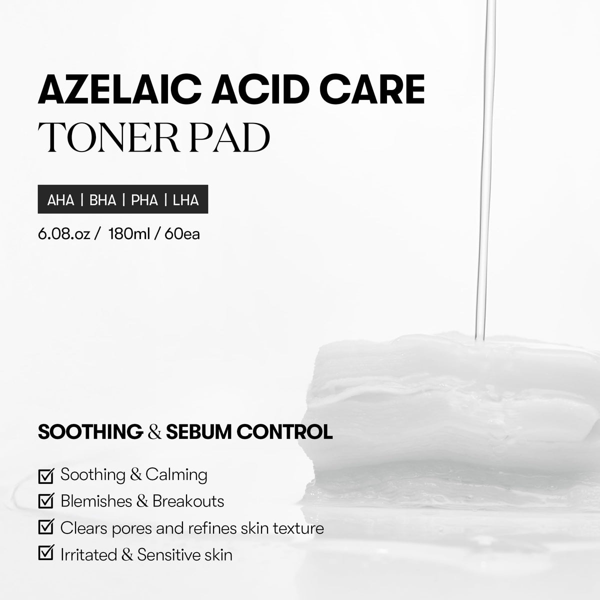 VT COSMETICS Dual-textured Toner Pad—embossed side lifts residue for effective exfoliation.