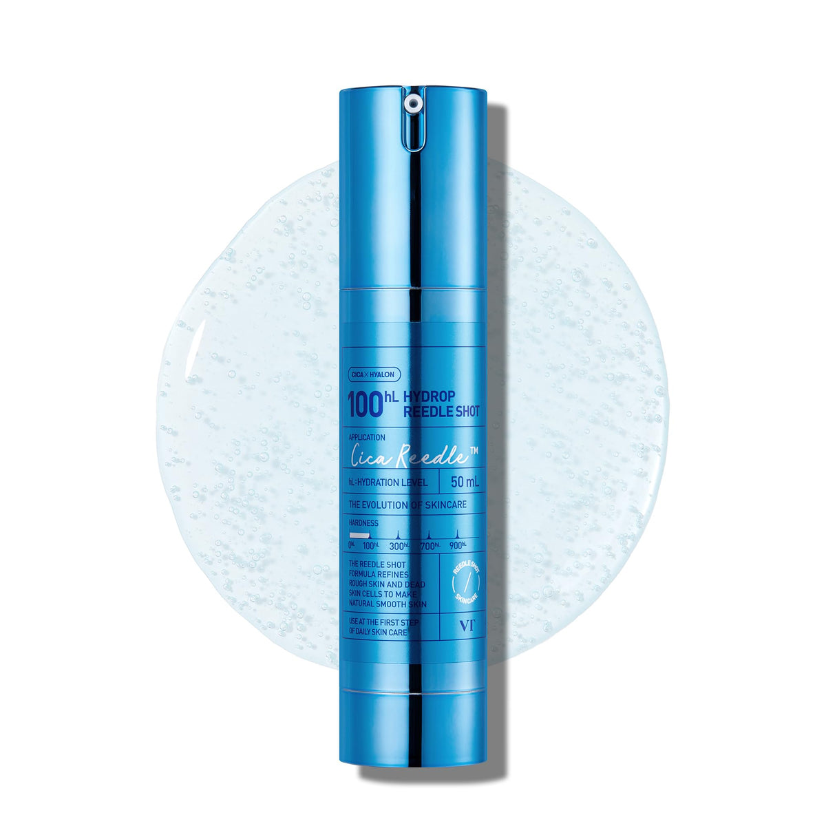 VT Cosmetics Hydrop Reedle Shot 100 Serum bottle highlighting deep hydration
