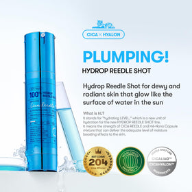 VT Cosmetics Hydrop Reedle Shot 100 Serum close-up texture for quick absorption