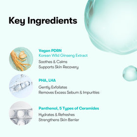 VT COSMETICS PDRN Barrier Cleanser contains PDRN, ceramides, and panthenol for hydration