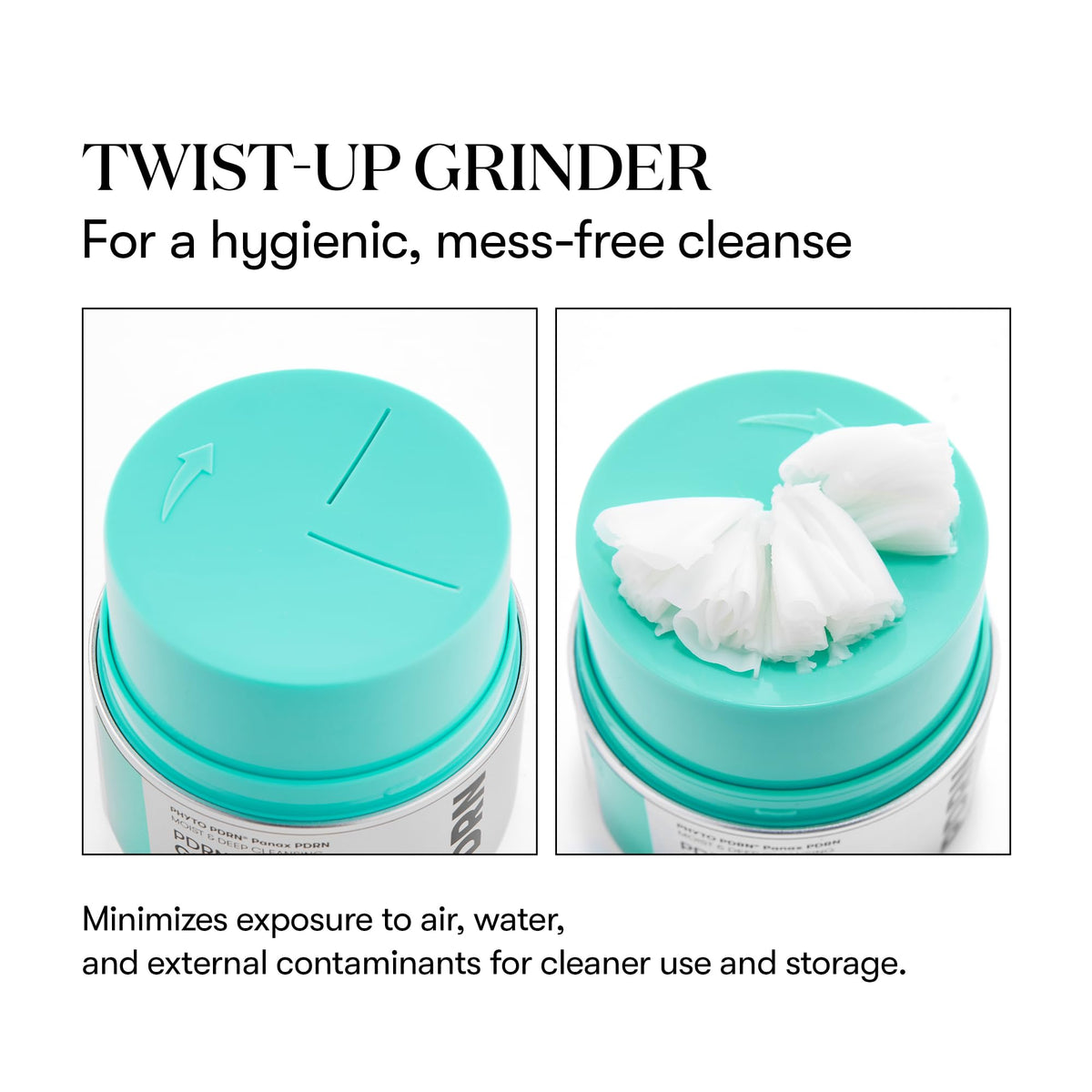 Emulsified VT COSMETICS PDRN Grinding Cleansing Balm turning into a silky milk with water