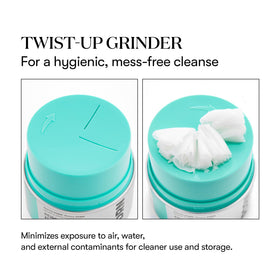 Emulsified VT COSMETICS PDRN Grinding Cleansing Balm turning into a silky milk with water