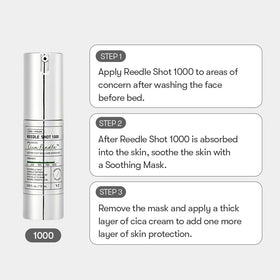 VT COSMETICS Reedle Shot 1000 packaging showing premium texture.