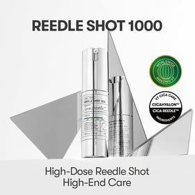 VT COSMETICS Reedle Shot 1000 serum dropper close-up for absorption.