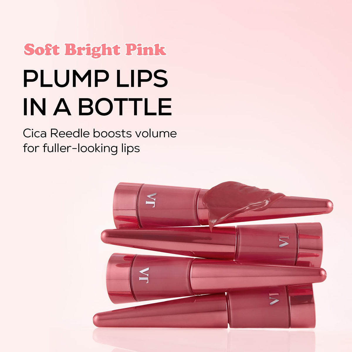 VT Cosmetics Reedle Shot Lip Plumper with micro silica for a gentle tingling plump.