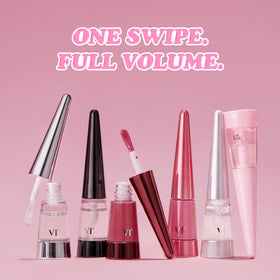 VT COSMETICS Reedle Shot Lip Plumper Rose Berry high shine reflection