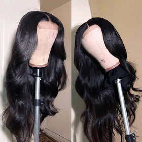 Close-up of VTAOZI Brazilian virgin hair showing softness and texture.