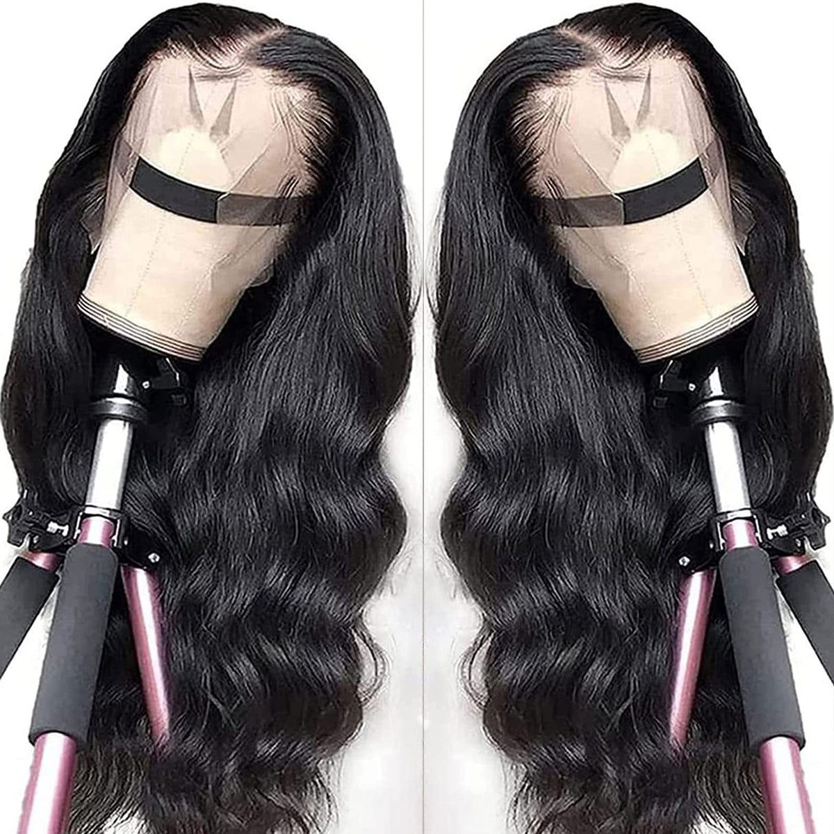 VTAOZI 13x4 lace frontal with pre-plucked hairline creates a natural look