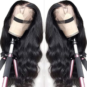 VTAOZI 13x4 lace frontal with pre-plucked hairline creates a natural look