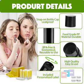 VUDANZYER black tubes with screw caps ideal for bold, long-lasting finishes