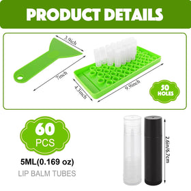 VUDANZYER clear tubes showing 5ml capacity for customizable blends