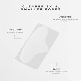 Vue Forehead Patches with hydrocolloid film protecting the skin surface.
