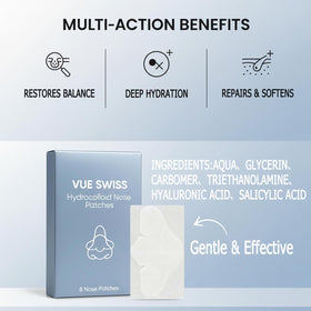 Vue Swiss nose patches skin-friendly adhesive suitable for all skin types