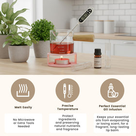 VUSIBA essential oils provide scent blends like Sweet Orange or Lavender.